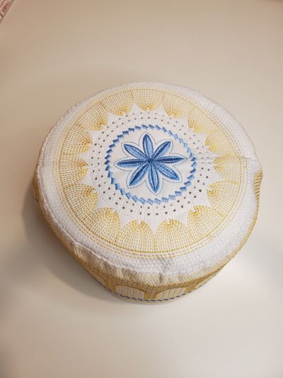 Kufi de prière pour homme doré